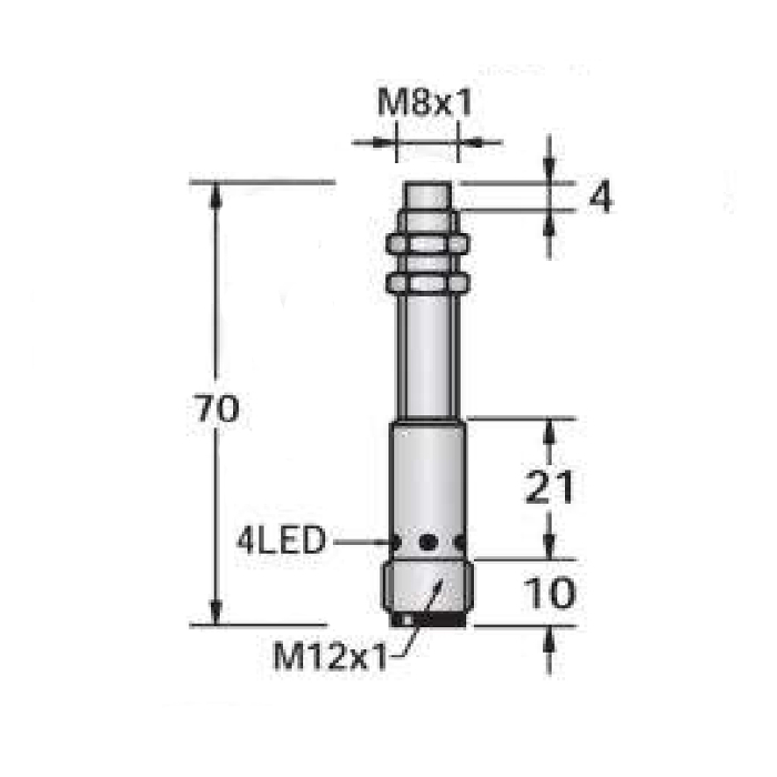SISN1-M0804P-SEU4 габариты